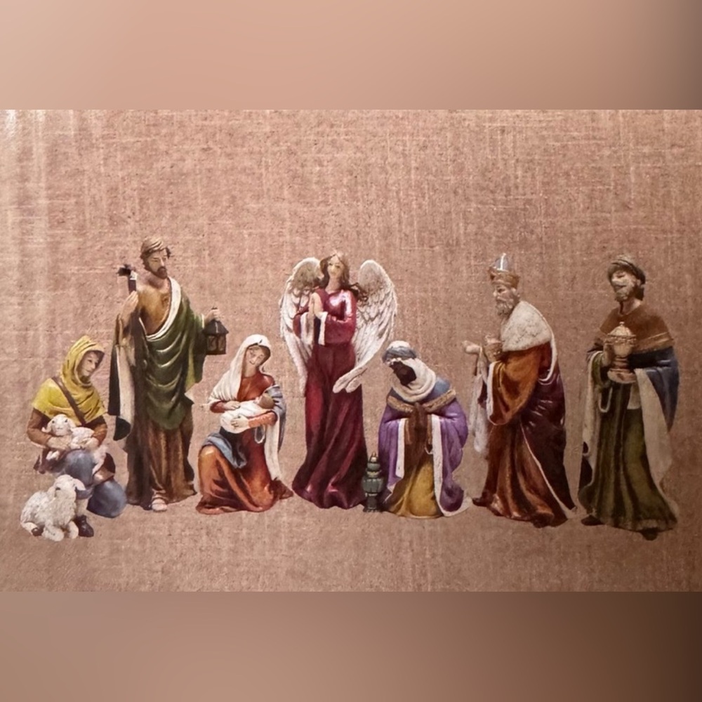 Nativity Scene The Promise of Christmas by Robert Stanley Deluxe 7 Piece Set new - Picture 2 of 11